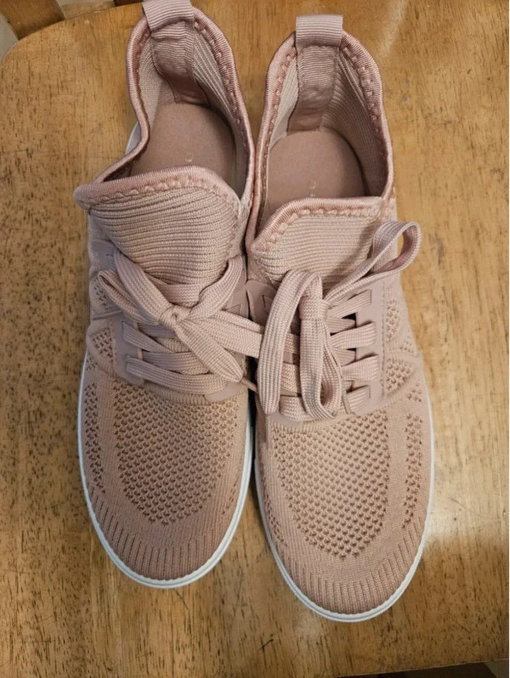 Danskin Action Women's Sneakers Pink Memory Foam Knit Lace Up Shoes US 10 NWT
